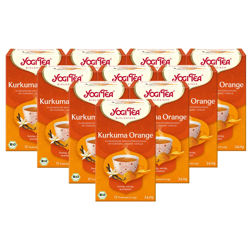 FRUTEG GmbH 10 X BIO YOGI TEA Kurkuma Orange | 10 X 34g 1 FRUTEG GmbH 10 X BIO YOGI TEA Kurkuma Orange | 10 X 34g
