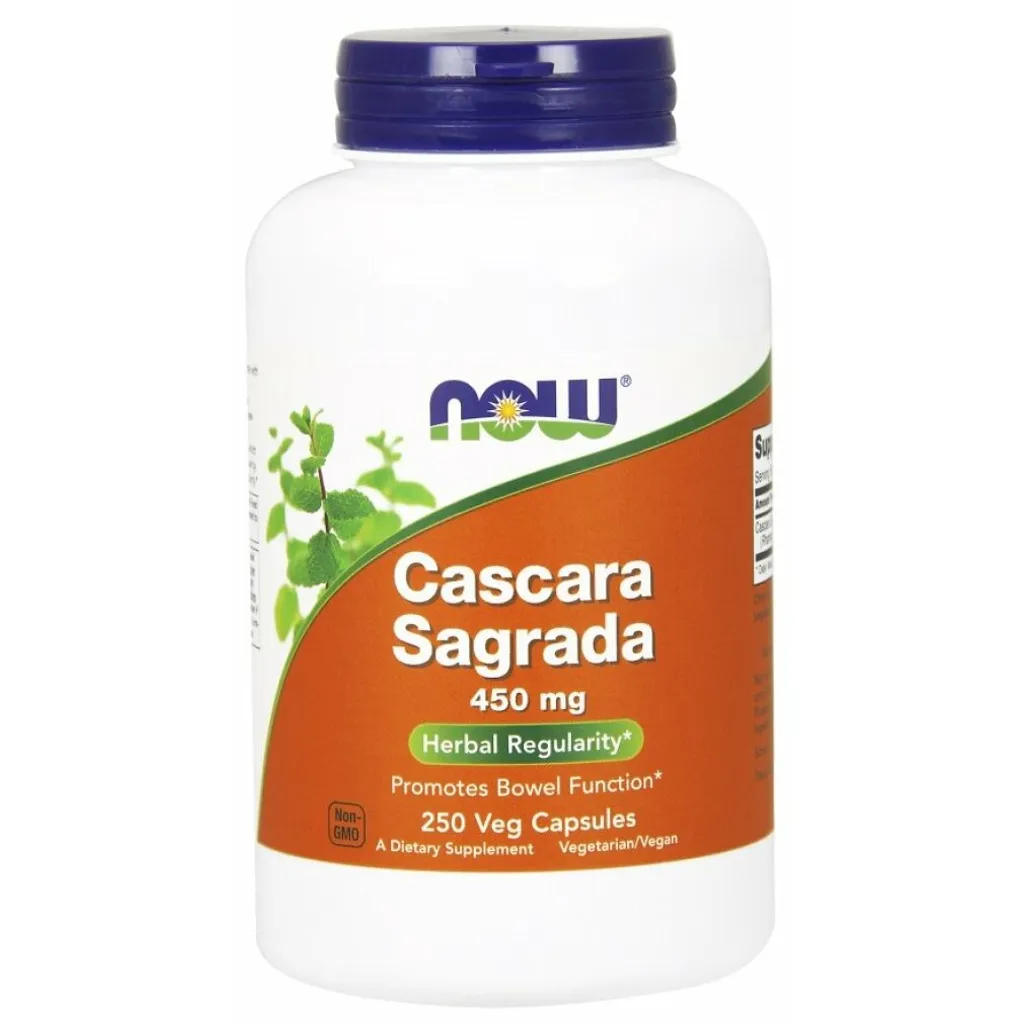 NOW Foods Cascara Sagrada, 450mg - 250 Vcaps 3 NOW Foods Cascara Sagrada, 450mg - 250 Vcaps – Bild 3