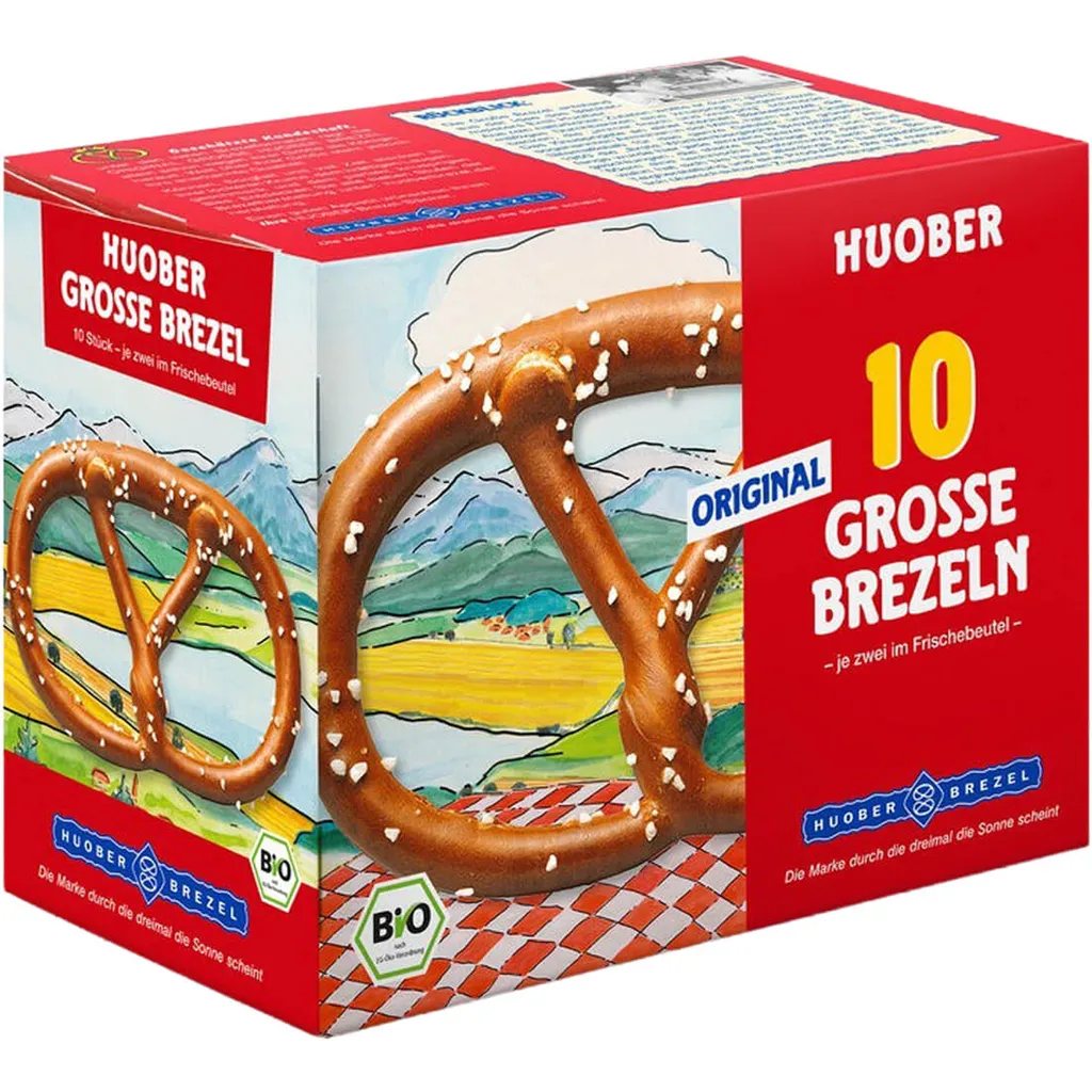 HUOBER BREZEL GmbH & Co HuoberGrosse Knusper Brezel Original Geschmack 5 X 2 Stück 200g 1 HUOBER BREZEL GmbH & Co HuoberGrosse Knusper Brezel Original Geschmack 5 X 2 Stück 200g
