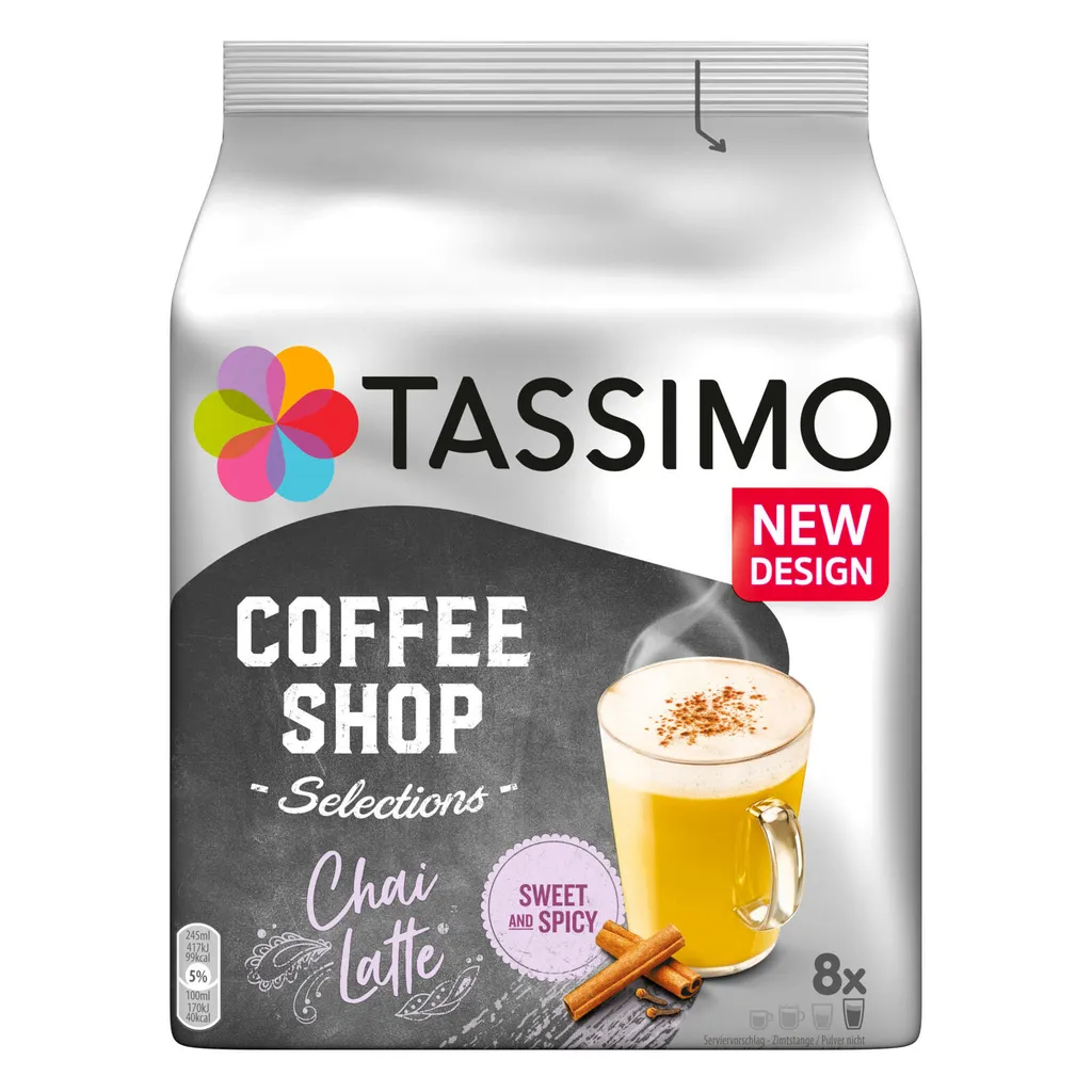 TASSIMO Kapseln Coffee Shop Selections Chai/ Flat White/ Toffee Nut 48 Getränke 1 TASSIMO Kapseln Coffee Shop Selections Chai/ Flat White/ Toffee Nut 48 Getränke
