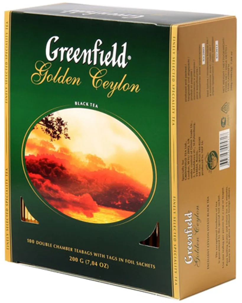 Tee "Greenfield" Golden Ceylon 100 Beutel Je 2g (200g) Чай Голден Цейлон 1 Tee "Greenfield" Golden Ceylon 100 Beutel Je 2g (200g) Чай Голден Цейлон