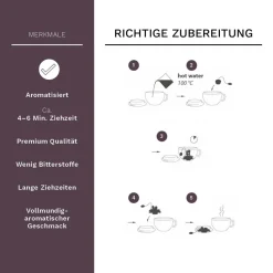 Creano Teeblumen Variation Im Tassenformat Erblühteelini - 8 Teeblüten In 4 Verschiedenen Sorten (Schwarzer Tee) -Essen Verkäufe f4451b5746e4430561f49fd6f7388fcc