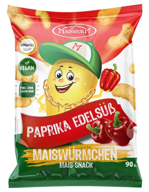 Maiswurm Maiswürmchen Paprika Edelsüß 90g -Essen Verkäufe f4d8238a40c5e3175de0f22c6322ed43