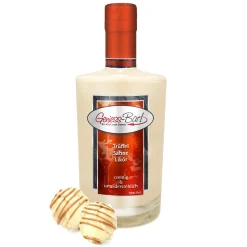 Geniess-Bar! Trüffel Sahne Likör 0,35L Nach Weißen Belgischen Schoko Trüffeln 18% Vol Sahnelikör Cremelikör