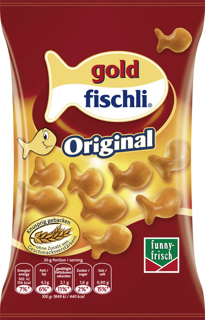 Funny-frisch Goldfischli Original 100g 1 Funny-frisch Goldfischli Original 100g