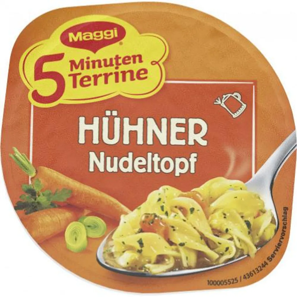 Maggi 5 Minuten Terrine Hühner Nudeltopf Würziger Geschmack 41g 3 Maggi 5 Minuten Terrine Hühner Nudeltopf Würziger Geschmack 41g – Bild 3