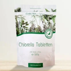 Aviva VivaNutria, 500g Chlorella Presslinge, 2000 Tabletten á 250mg, Algen Tabs, Ohne Zusätze, 100% Rein Und Natürlich, Aus Kontrolliertem Anbau, Labor, Schonende Verarbeitung Mit Niedrigen Temperaturen, Rohkostqualität, Für Smoothies, Vegan -Essen Verkäufe f967a21e63723e04a71f040e2d92eb50