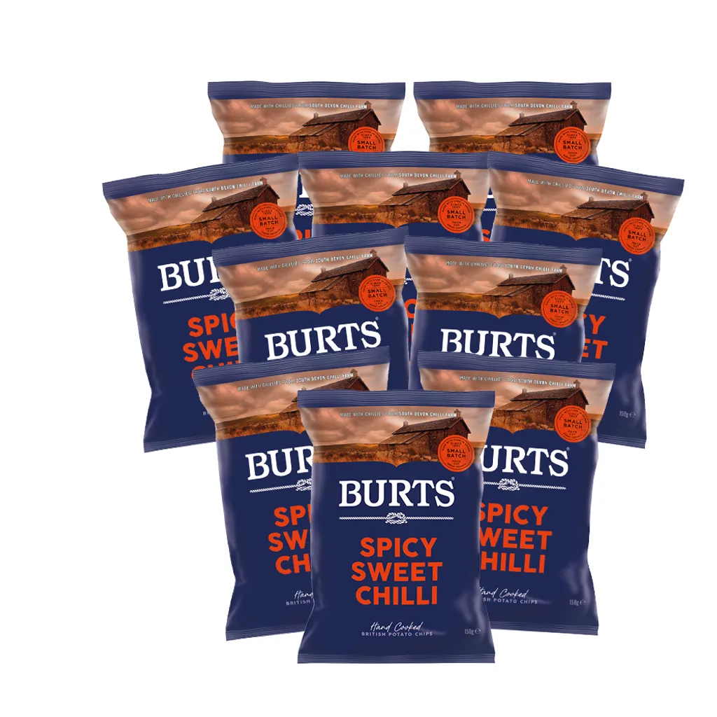 BURTS 10x British Potato Chips Spicy Sweet Chilli 1 BURTS 10x British Potato Chips Spicy Sweet Chilli