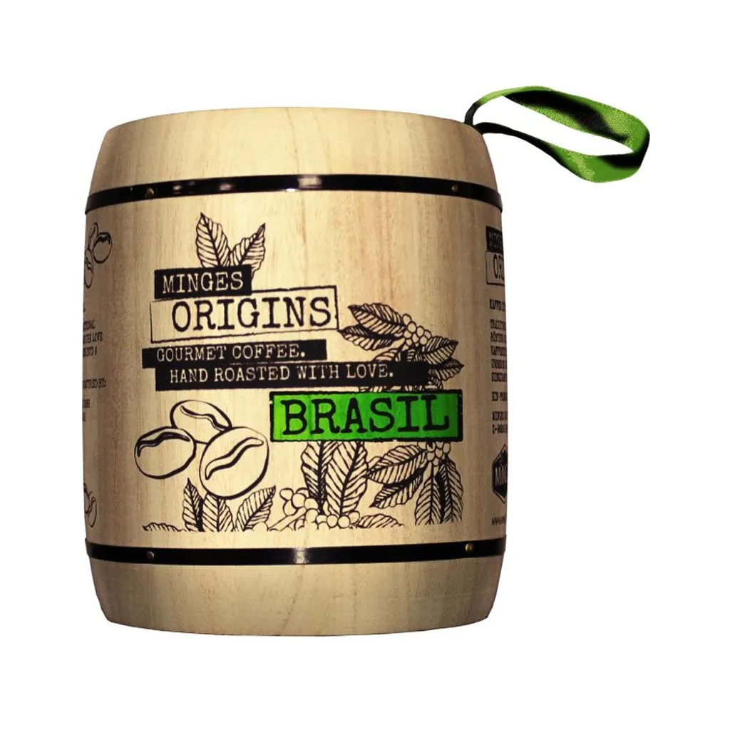 Minges Kaffee Brasil Hochland Im Holzfass, Ganze Bohne 1 Minges Kaffee Brasil Hochland Im Holzfass, Ganze Bohne