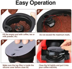 Hoomtree 1 Stück Nachfüllbarer Wiederverwendbarer PP Kaffeekapsel Filter Für Bosch Tassimo 180 Ml Kapazität, Lebensmittelqualität -Essen Verkäufe f9e3b8e14b2834170a91b1a42a1f4a6d