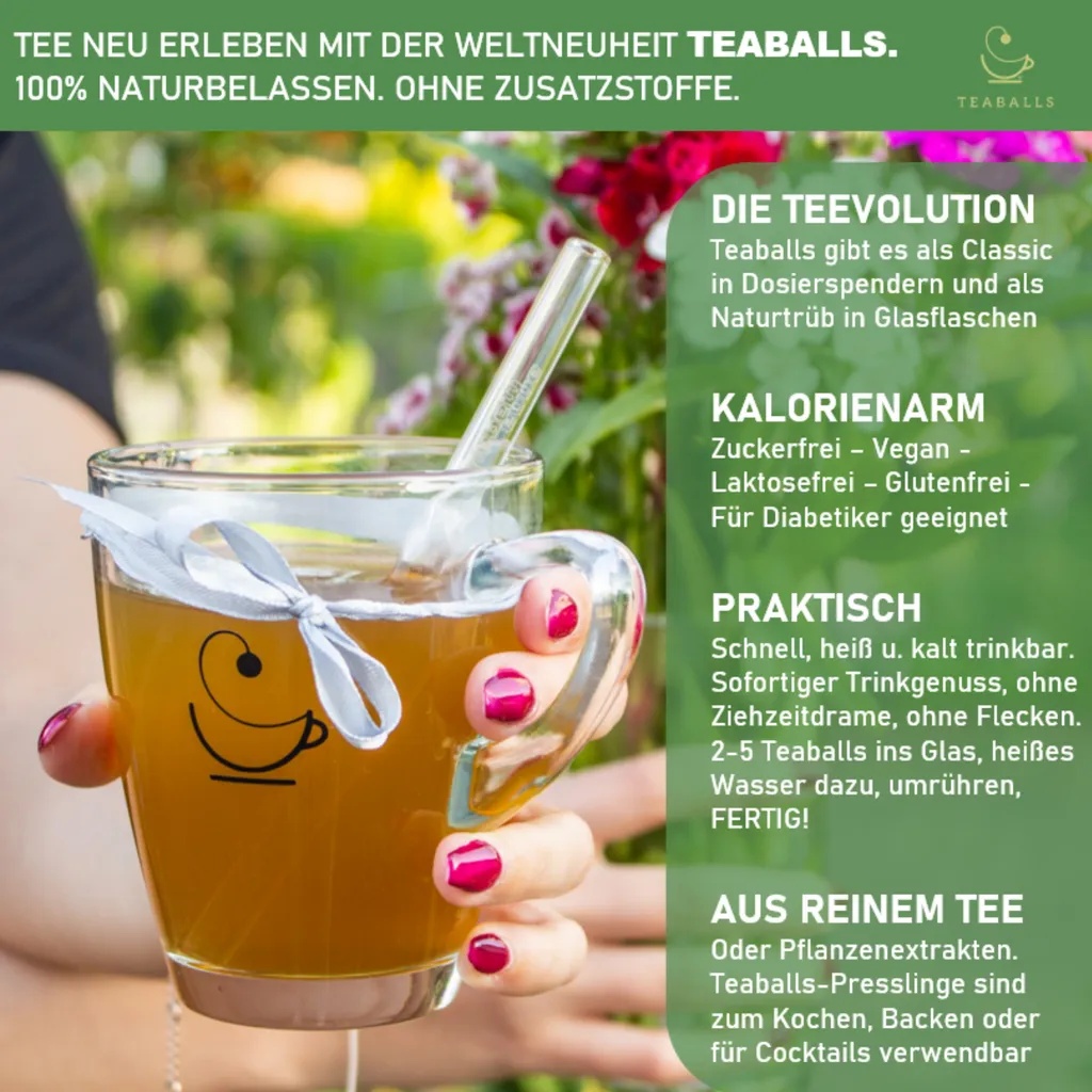 Teaballs GmbH TEABALLS - Erdbeere (1x 8g) | BLACK SELECTION | 30-60 Tassen Tee 4 Teaballs GmbH TEABALLS - Erdbeere (1x 8g) | BLACK SELECTION | 30-60 Tassen Tee – Bild 4