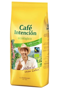 Cafe-Intencion Café Intención Ecológico Caffè Crema | Fairtrade | Ganze Bohne | 1000g