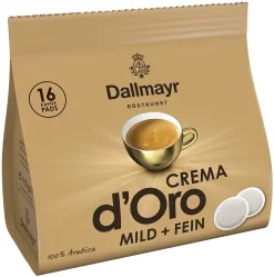 Dallmayr Crema D'Oro Mild & Fein | 16 Kaffeepads