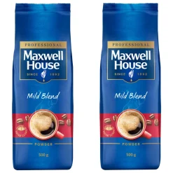 Jacobs MAXWELL HOUSE Löskaffee Mild Blend Löslicher Kaffee Instantkaffee 2 X 500 G Beutel