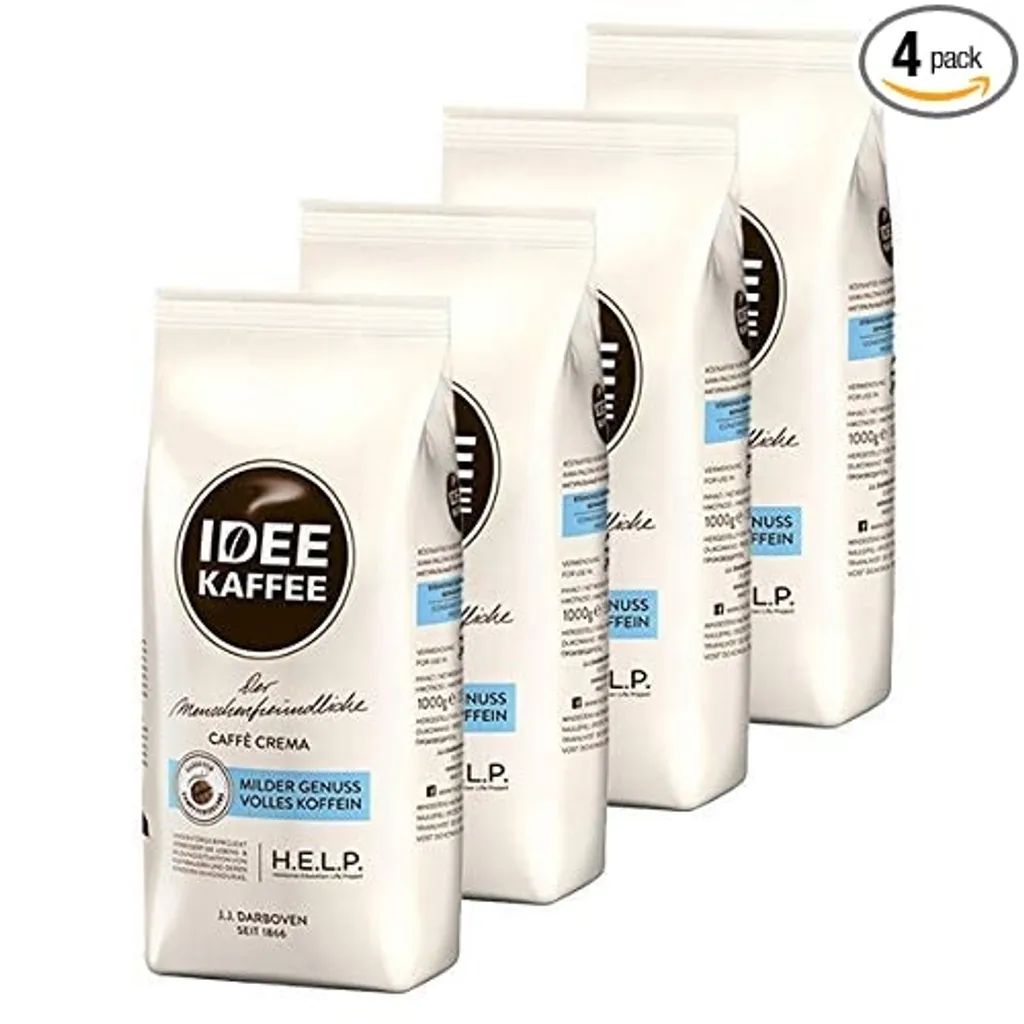 Idee Kaffee - Caffè Crema Bohnen - 4x 1kg 2 Idee Kaffee - Caffè Crema Bohnen - 4x 1kg – Bild 2