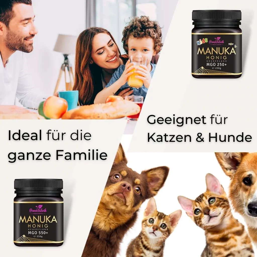 PowerFabrik Einfach Natürlich Manuka Honig | MGO 550+ | 500g | HALAL | Das ORIGINAL Aus NEUSEELAND | PUR, ROH & | 100% Natürlich | INKL. GRATIS HONIGLÖFFEL Aus Holz | PowerFabrik 5 PowerFabrik Einfach Natürlich Manuka Honig | MGO 550+ | 500g | HALAL | Das ORIGINAL Aus NEUSEELAND | PUR, ROH & | 100% Natürlich | INKL. GRATIS HONIGLÖFFEL Aus Holz | PowerFabrik – Bild 5