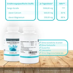 Sango Meereskoralle Von EXVital, 180 Vegane Kapseln. 3300 Mg Pro Tag. Natürliche Quelle Für Kalzium Und Magnesium. Im Verhältnis Von 2:1. Hochdosiert Und Hergestellt In Deutschland -Essen Verkäufe fe1edea3cec7748c972725d53d81ca18