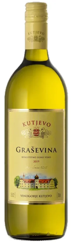 Kutjevo D.d. Kutjevo Graševina 1 Ltr. - Weißwein - Slavonien - Kroatien