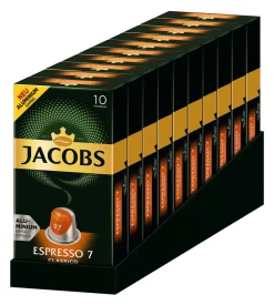 JACOBS Kapseln Espresso Classico 100 Nespresso Kompatible Kaffeekapseln