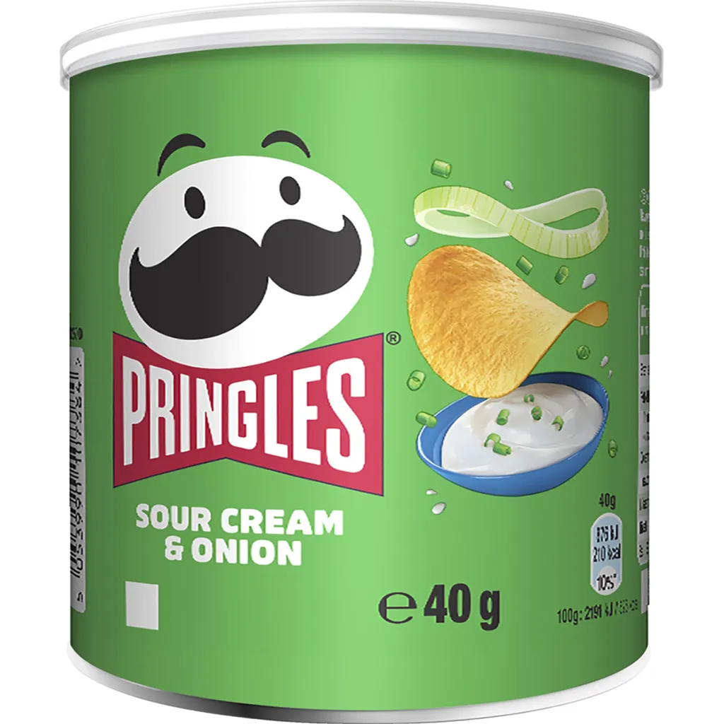 Kellogg Pringles Sour Cream Und Onion Mit Sauerrahm Und Zwiebelgeschmack 40g 1 Kellogg Pringles Sour Cream Und Onion Mit Sauerrahm Und Zwiebelgeschmack 40g