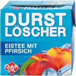 QuickVit - Der Original Durstlöscher - Eistee Mit Pfirsich 500ml